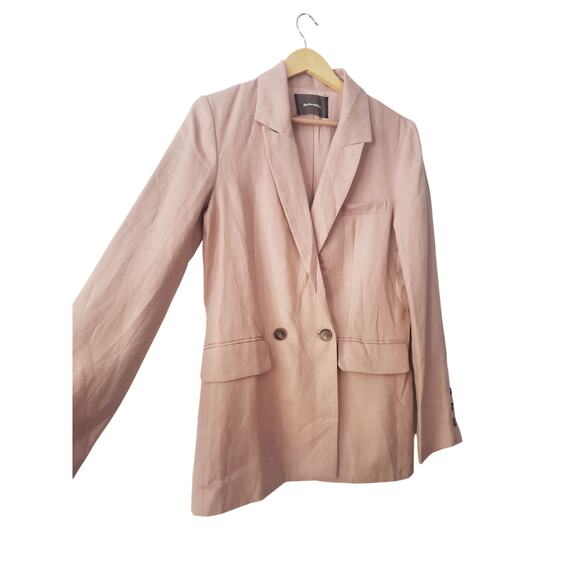 Reformation Verano Blazer 100% Linen Pink Size Small - Picture 7 of 10